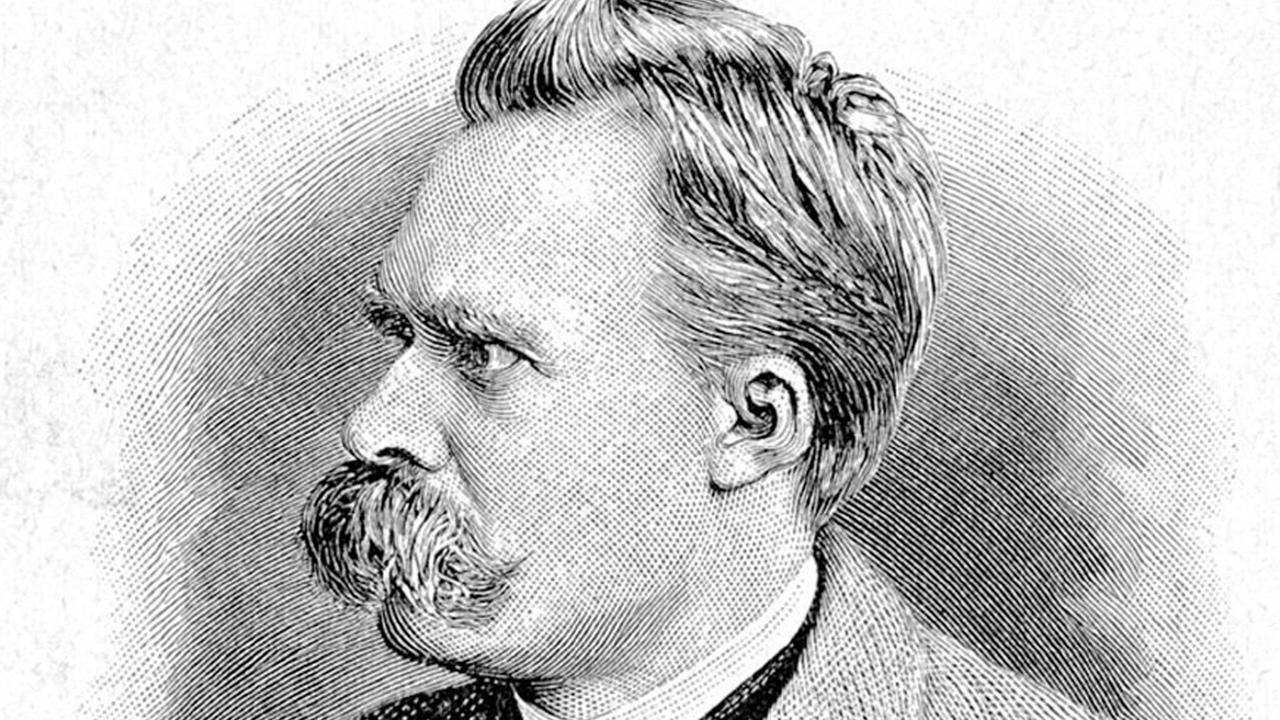 Zeitgenössisches Porträt des deutschen Philosophen Friedrich Nietzsche Zeitgenössisches Porträt des deutschen Philosophen Friedrich Nietzsche