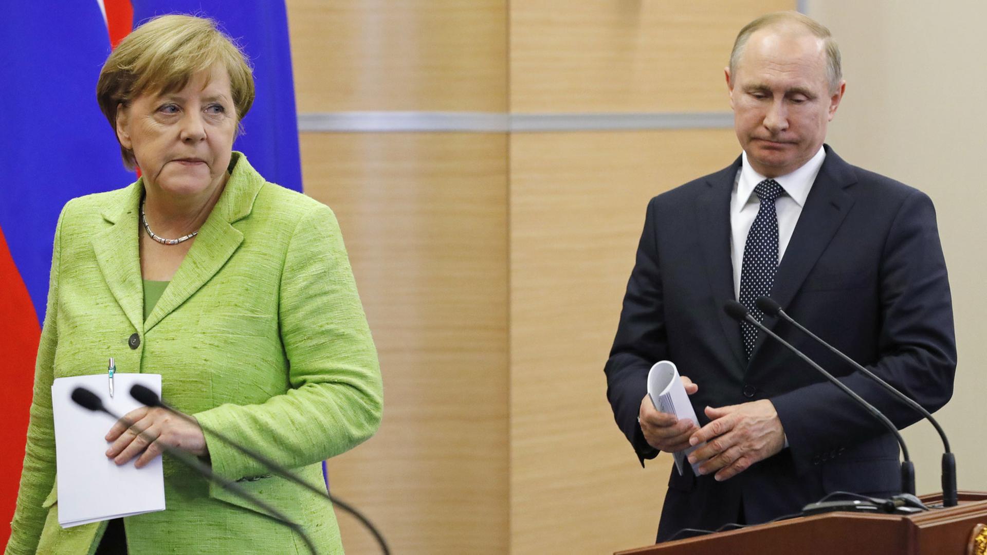 Merkel und Putin in Moskau Merkel und Putin in Moskau