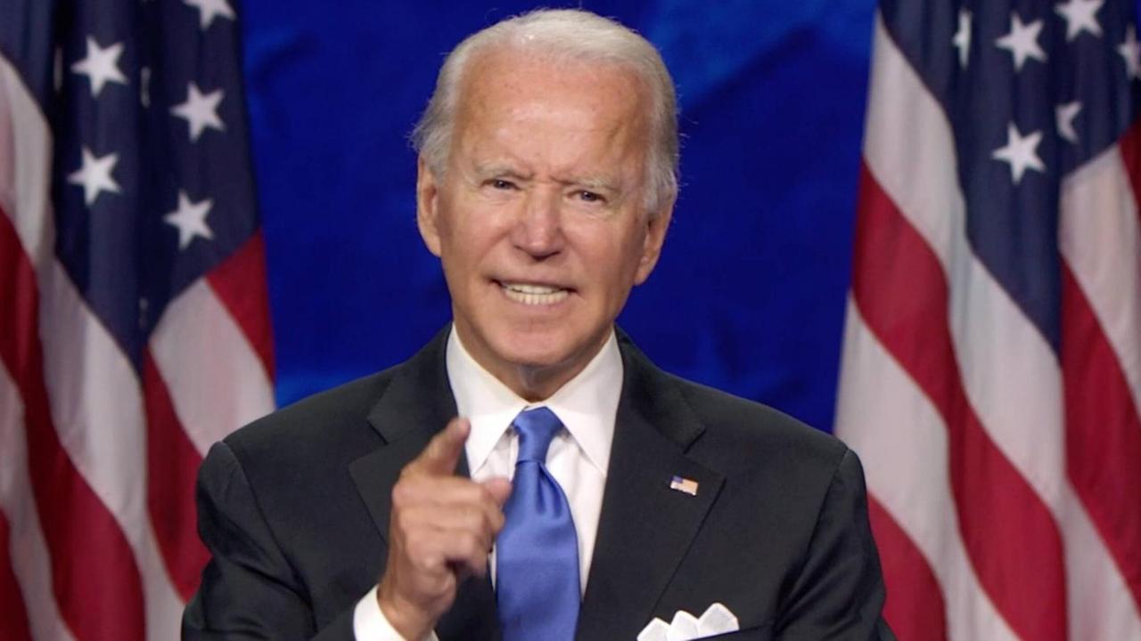 August 20, 2020: Joe Biden hält seine Rede zur Präsidendschaftskandidatur August 20, 2020: Joe Biden hält seine Rede zur Präsidendschaftskandidatur