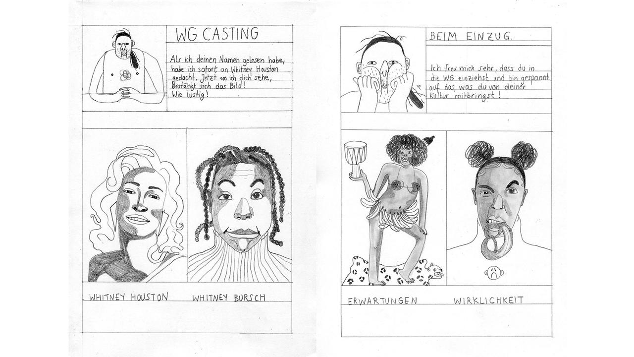 Auszug aus einem Comic von Whitney Bursch Auszug aus einem Comic von Whitney Bursch