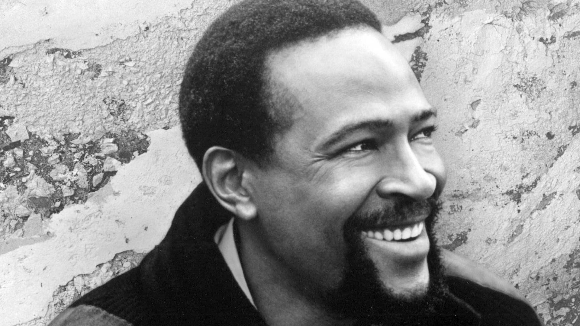 Portrait des Sängers Marvin Gaye Portrait des Sängers Marvin Gaye