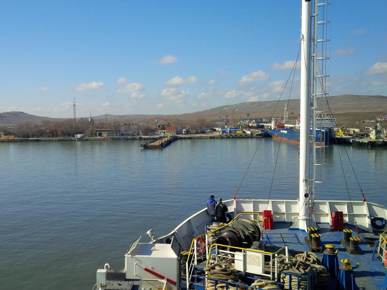 Die Meerenge von Kertsch: Russland versorgt die Krim über Fähren.