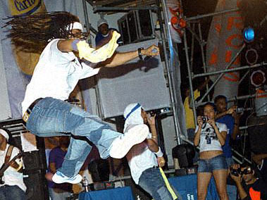 Sänger Machel Montano in Port-of-Spain, Trinidad Sänger Machel Montano in Port-of-Spain, Trinidad