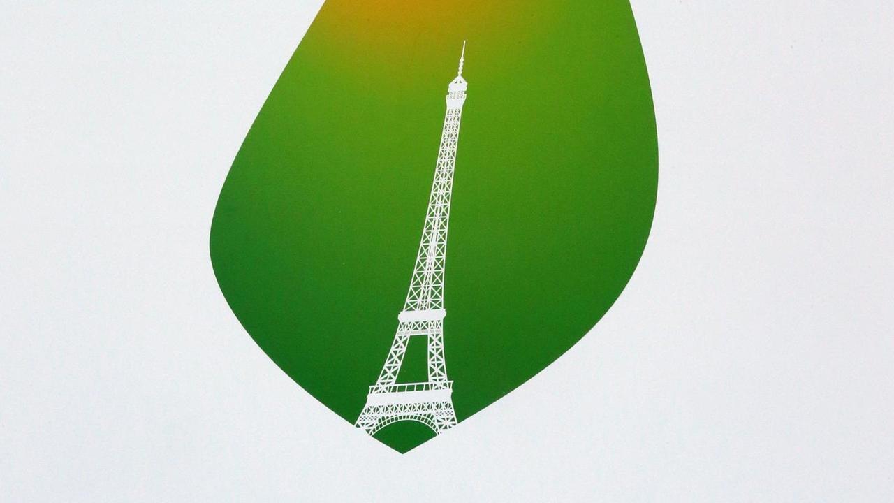 Logo des Weltklimagipfels 2015 in Paris. Logo des Weltklimagipfels 2015 in Paris.