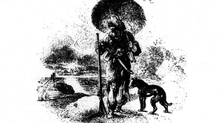 Innenseite einer historischen Ausgabe von "Robinson Crusoe" Innenseite einer historischen Ausgabe von "Robinson Crusoe"