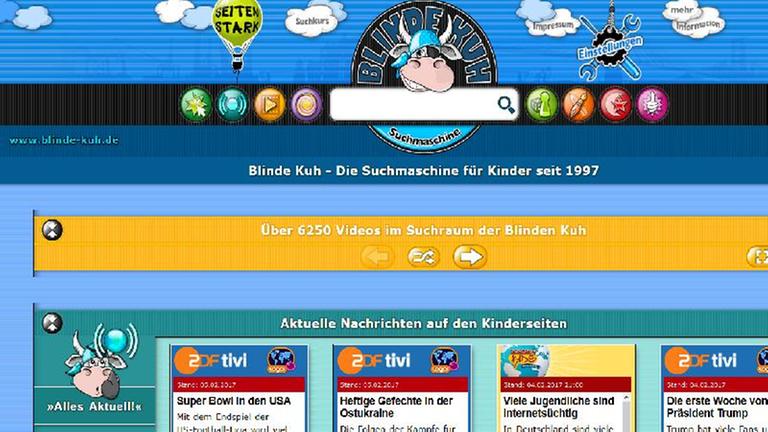 Die Kindersuchmaschine "Blinde Kuh" Die Kindersuchmaschine "Blinde Kuh"