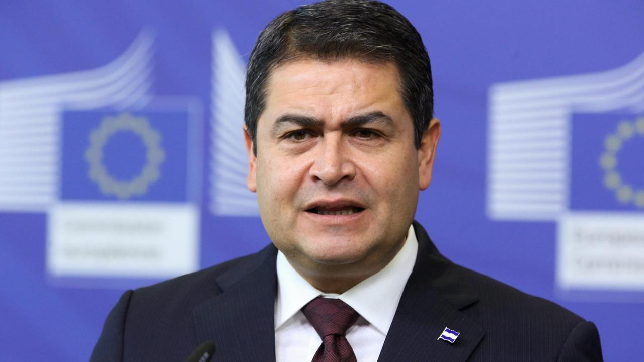Honduras Präsident Juan Orlando Hernandez Honduras Präsident Juan Orlando Hernandez
