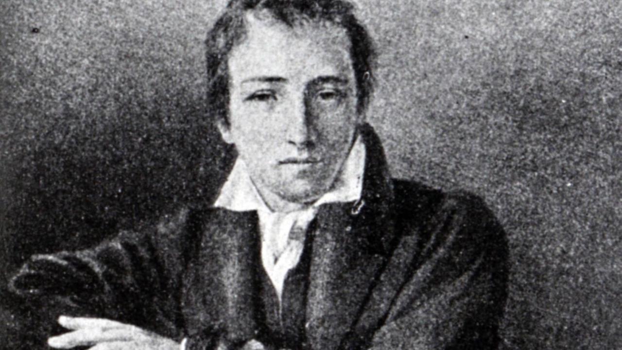 Porträt von Heinrich Heine (1797- 1856). Porträt von Heinrich Heine (1797- 1856).