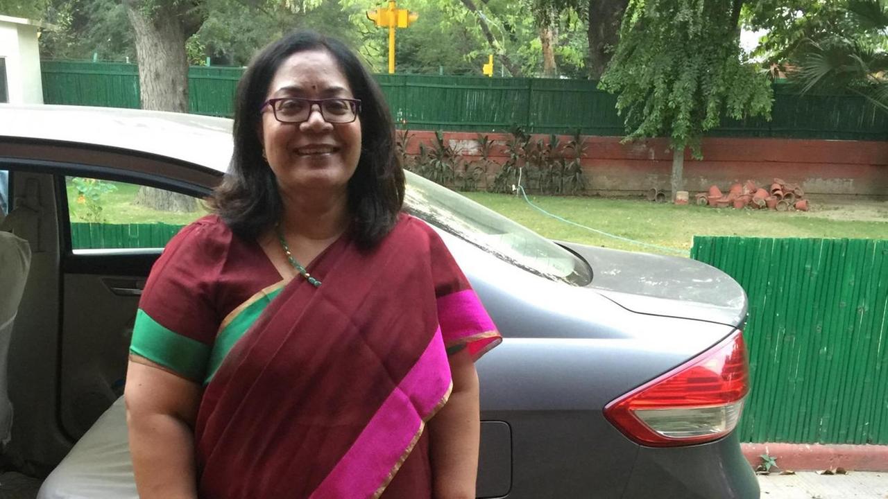 Die indische Politikerin und Frauenrechtlerin Lalitha Kumaramangalam Die indische Politikerin und Frauenrechtlerin Lalitha Kumaramangalam