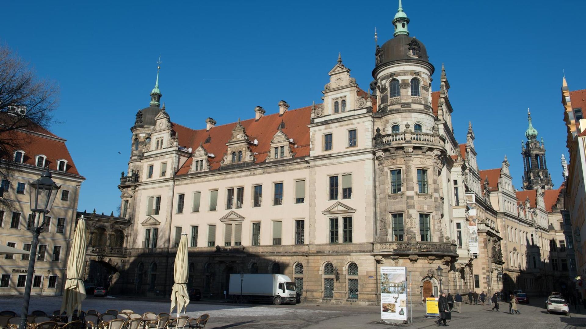 Das Residenzschloss in Dresden Das Residenzschloss in Dresden