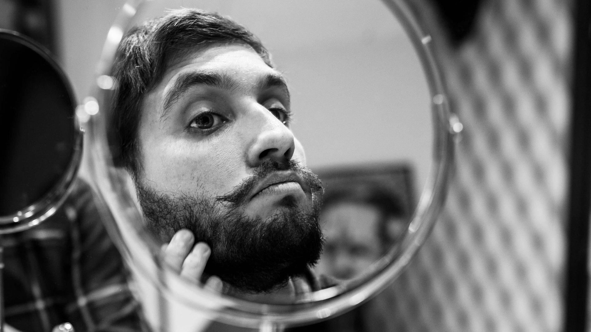 Mann in einem Barbershop Mann in einem Barbershop
