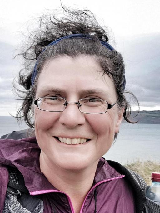 Selbstporträt der Langstreckenwanderin Christine Thürmer.