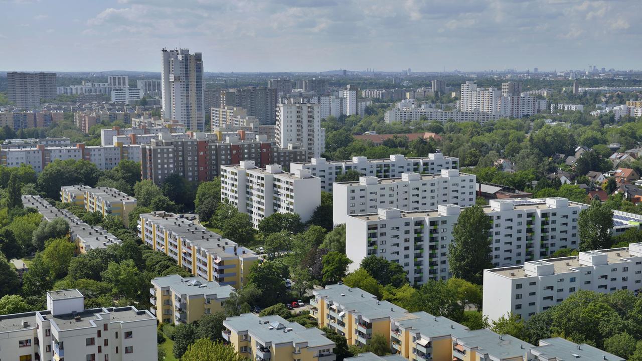 Blick auf die Berliner Gropiusstadt Blick auf die Berliner Gropiusstadt
