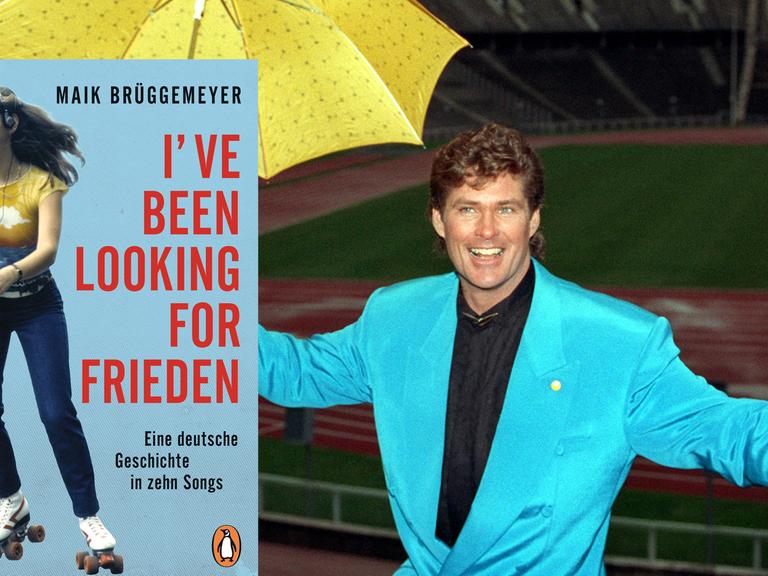 Cover "I've been looking for Frieden" von Maik Brüggemeyer. Daneben der Sänger David Hasselhoff.