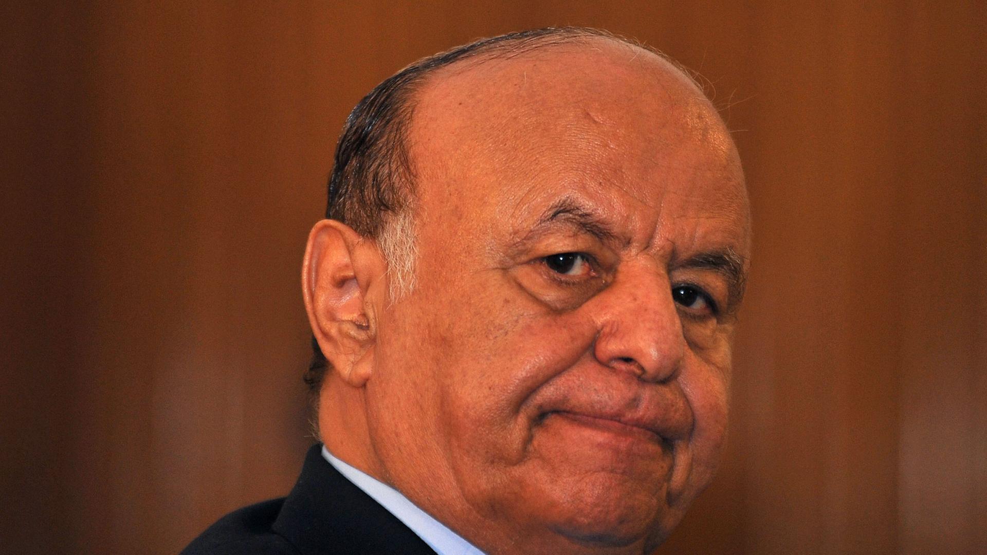 Ein Foto vom 17.03.2013 zeigt Jemens Präsidenten Abd-Rabbu Mansur Hadi Sanaa in seinem Palast in Sanaa. Ein Foto vom 17.03.2013 zeigt Jemens Präsidenten Abd-Rabbu Mansur Hadi Sanaa in seinem Palast in Sanaa.
