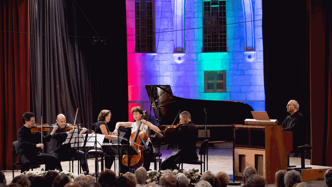 Die Mitwirkenden des Walzers op. 388 von Johann Strauss/Arnold Schönberg im YMCA West-Jerusalem beim International Jerusalem Chamber Music Festival 2019