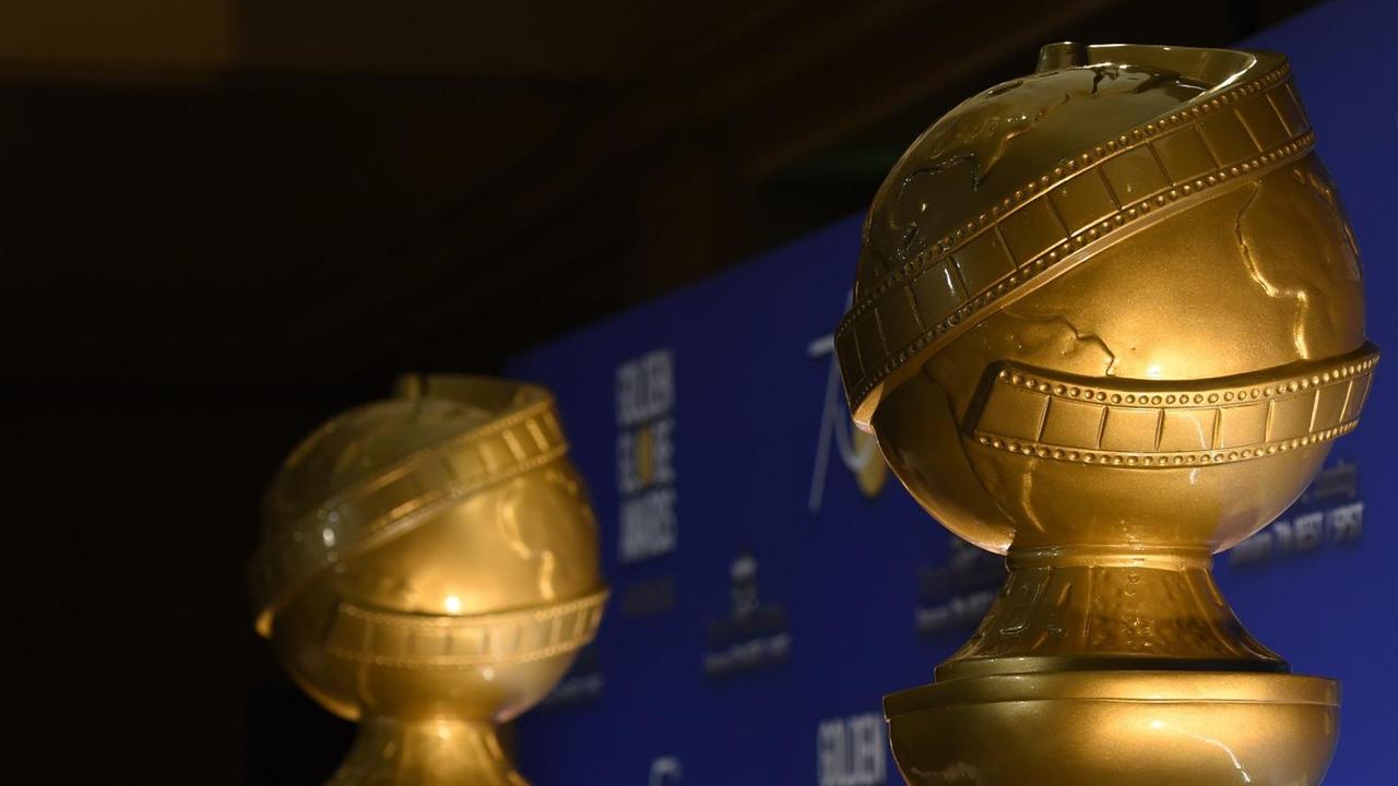 Zwei Golden-Globe-Trophäen Zwei Golden-Globe-Trophäen