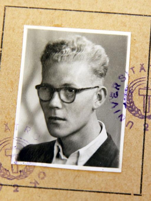Das Studienbuch von Uwe Johnson im gleichnamigen Archiv in der Universitätsbibliothek Rostock