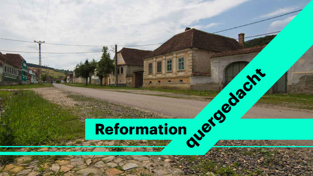 Ein typisches Dorf in Siebenbürgen (Rumänien)
