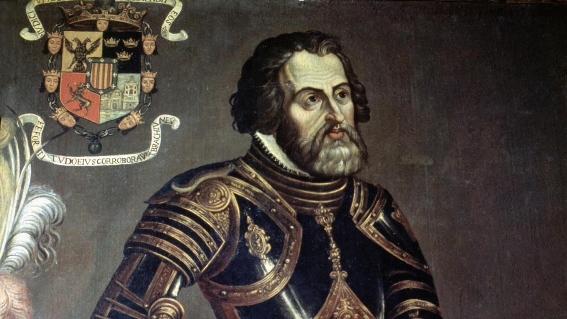 Gemälde von Hernán Cortés Gemälde von Hernán Cortés