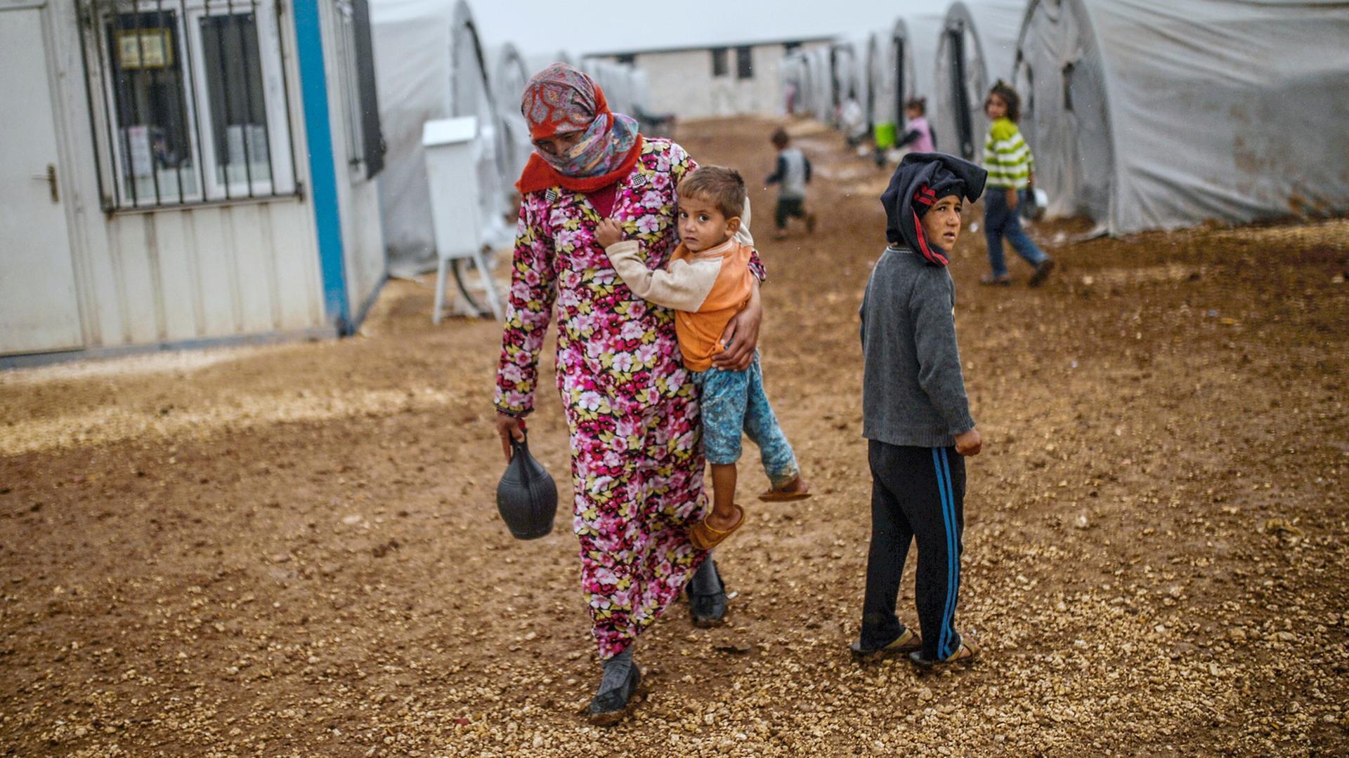 Kurdische Flüchtlinge in der Türkei.