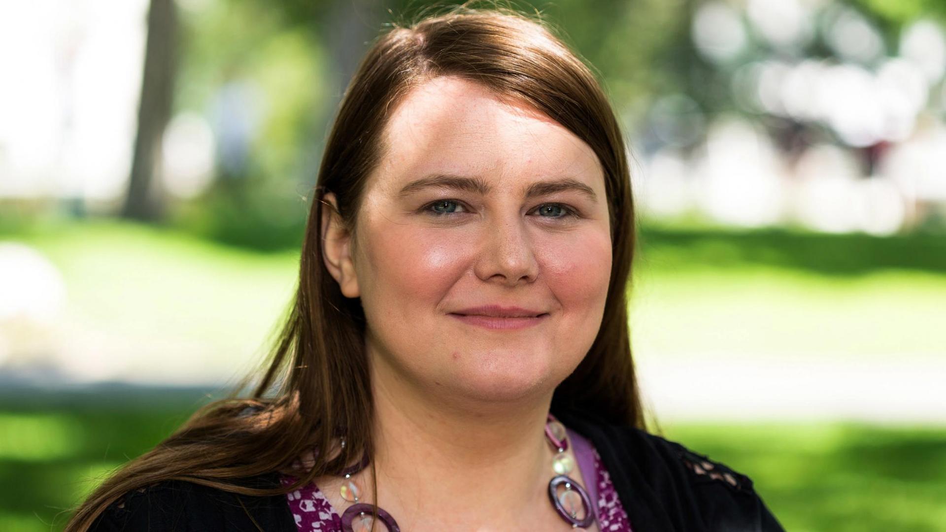 Natascha Kampusch bei einem Interview in Wien am 3. August 2016 Natascha Kampusch bei einem Interview in Wien am 3. August 2016
