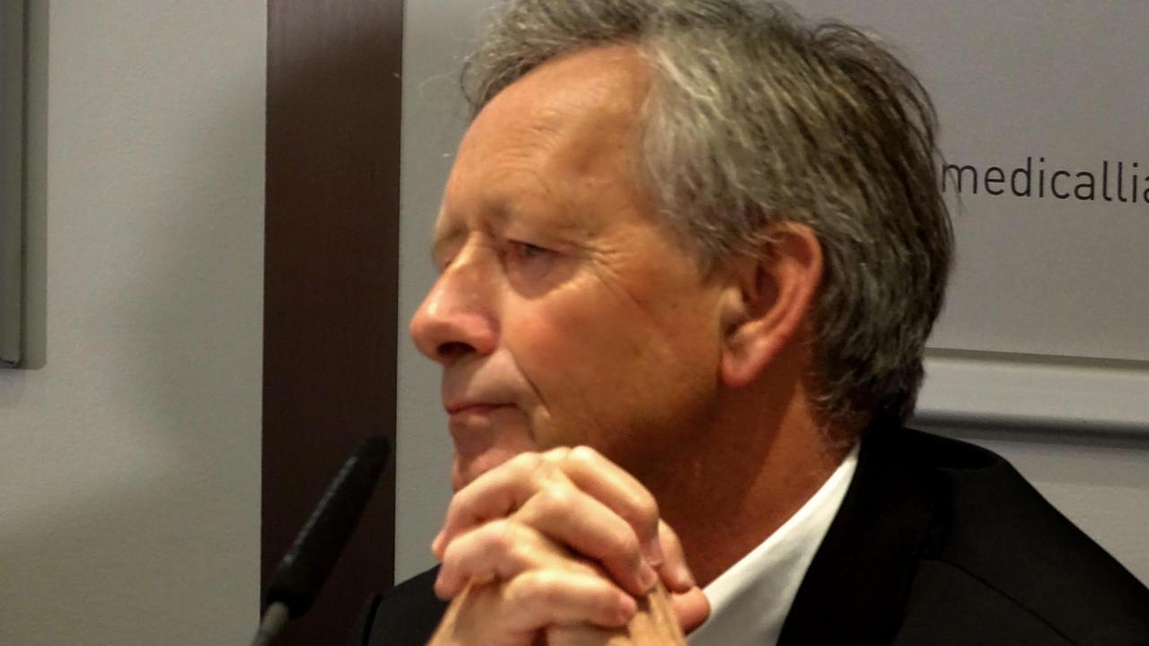 Georg Baum während der Eröffnungspresse PK zur Medica 2017 in Düsseldorf am 9.11.2017 im Presse Center | Verwendung weltweit Georg Baum während der Eröffnungspresse PK zur Medica 2017 in Düsseldorf am 9.11.2017 im Presse Center | Verwendung weltweit