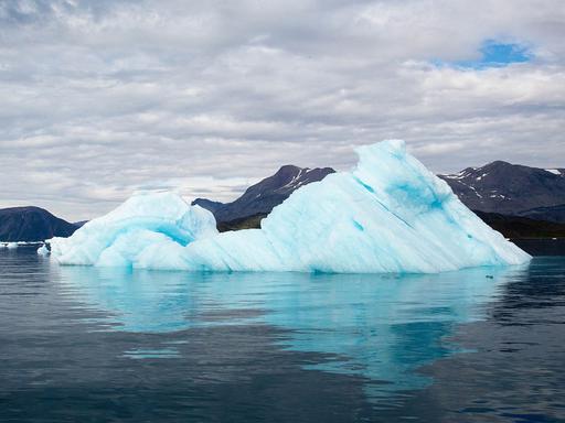 Ein Eisberg in Süd-West-Grönland im August 2014.