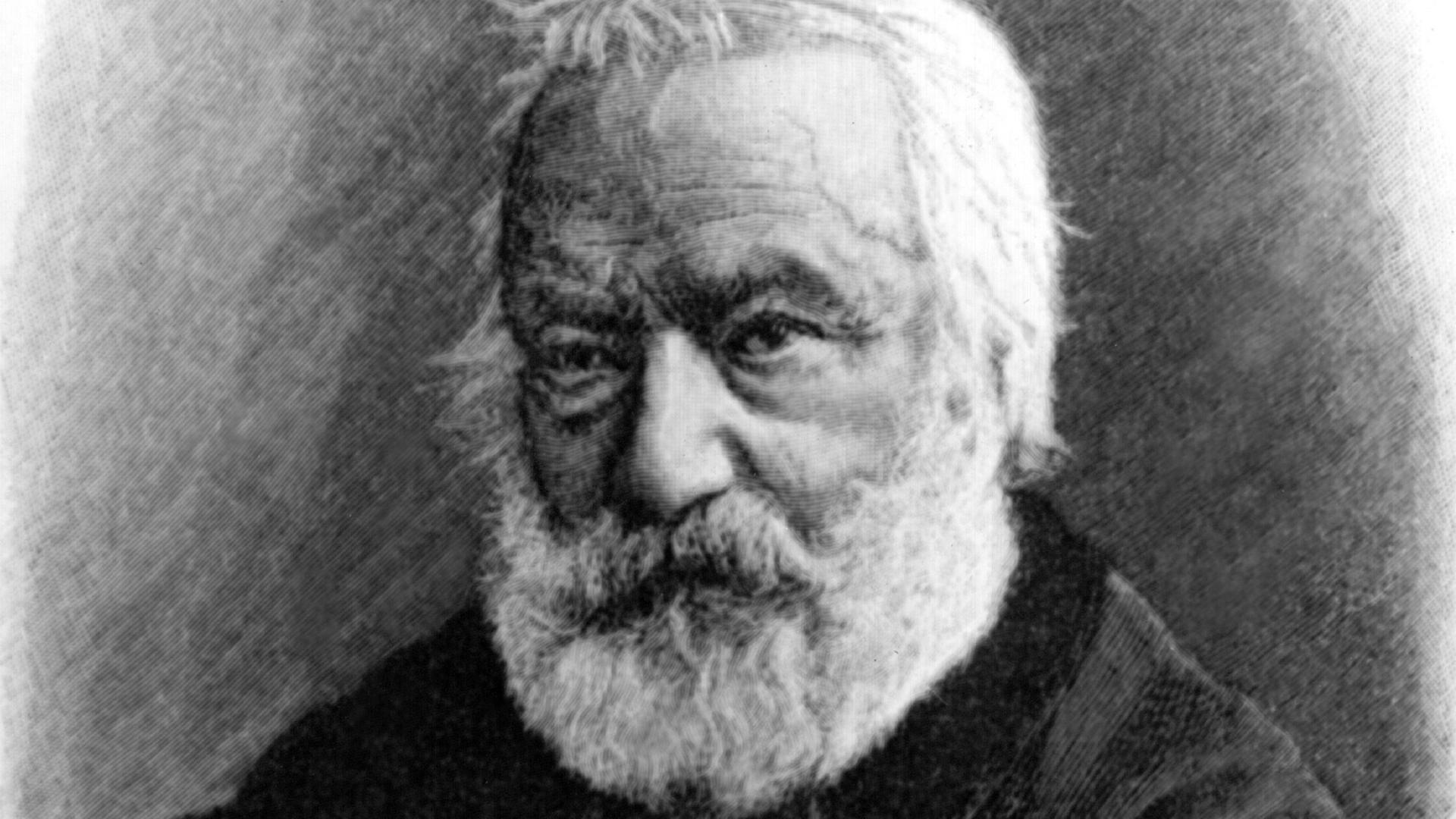 Victor Hugo in einer zeitgenössischen Darstellung