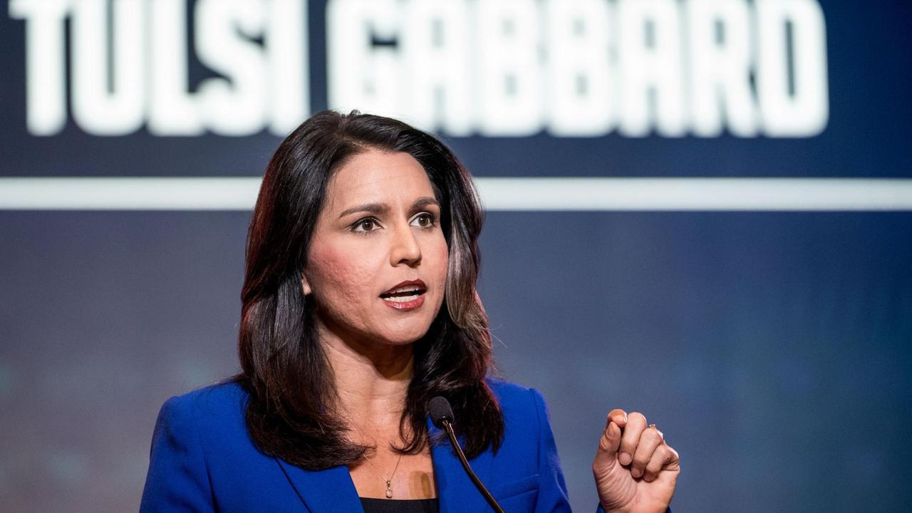 Die Bewerberin um die Präsidentschaftskandidatur der US-Demokraten, Tulsi Gabbard, Kongressabgeordnete aus Hawaii, bei einer Wahlkampveranstaltung der emokraten in South Carolina. Sean Rayford/Getty Images/AFP Die Bewerberin um die Präsidentschaftskandidatur der US-Demokraten, Tulsi Gabbard, Kongressabgeordnete aus Hawaii, bei einer Wahlkampveranstaltung der emokraten in South Carolina. Sean Rayford/Getty Images/AFP