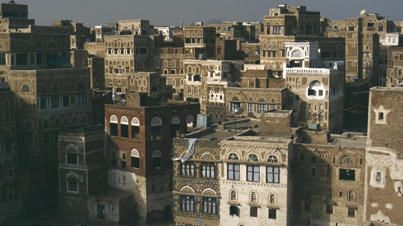 Sanaa, Blick auf das Qasimi-Viertel der Altstadt Sanaa, Blick auf das Qasimi-Viertel der Altstadt
