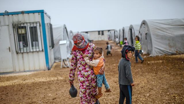 Kurdische Flüchtlinge in der Türkei.