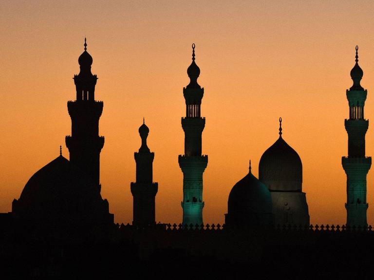 Die Stadt Kairo im Sonnenuntergang.