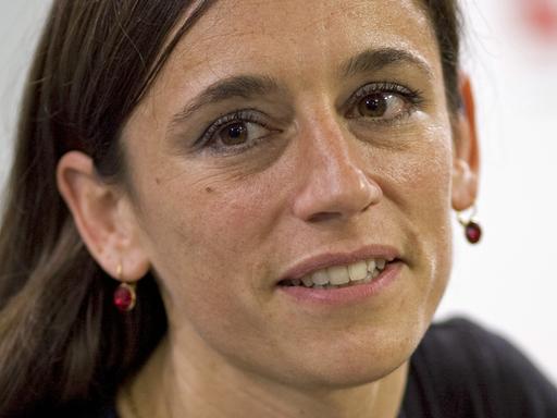 Die Buchautorin María Cecilia Barbetta, aufgenommen 2008 auf der Buchmesse in Frankfurt am Main