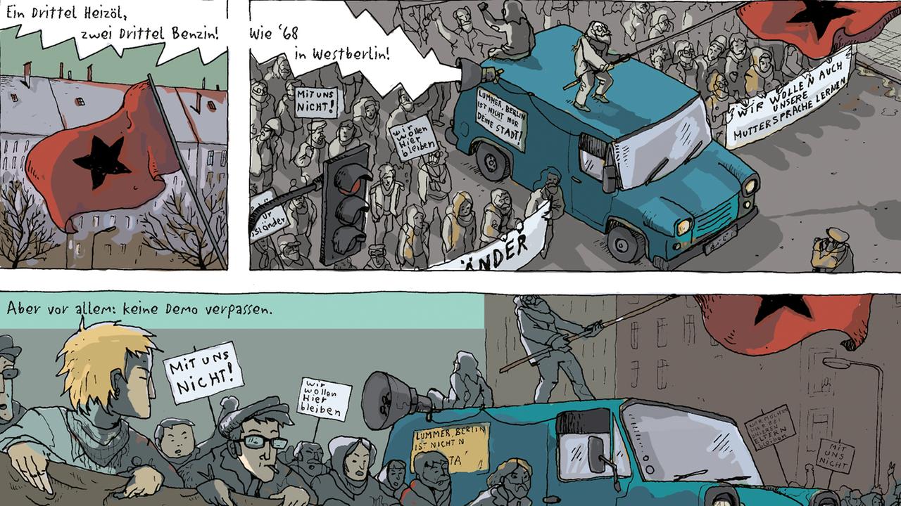 Szene aus der Graphic Novel "Gleisdreieck" von Jörg Ulbert und Jörg Mailliet (Illustrator), erschienen im Berlin Story Verlag Szene aus der Graphic Novel "Gleisdreieck" von Jörg Ulbert und Jörg Mailliet (Illustrator), erschienen im Berlin Story Verlag