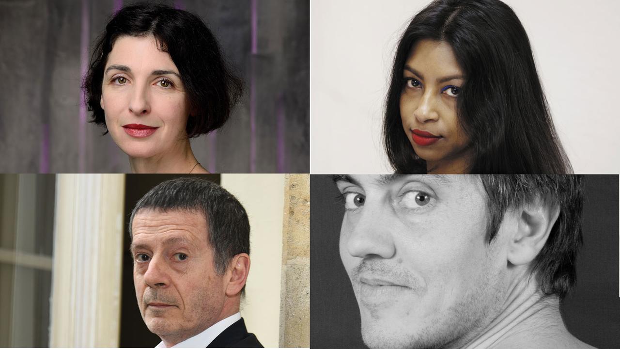 Laurence Tardieu, Shumona Sinha, Sylvain Prudhomme und Hedi Kaddour (Collage im Uhrzeigersinn) Laurence Tardieu, Shumona Sinha, Sylvain Prudhomme und Hedi Kaddour (Collage im Uhrzeigersinn)