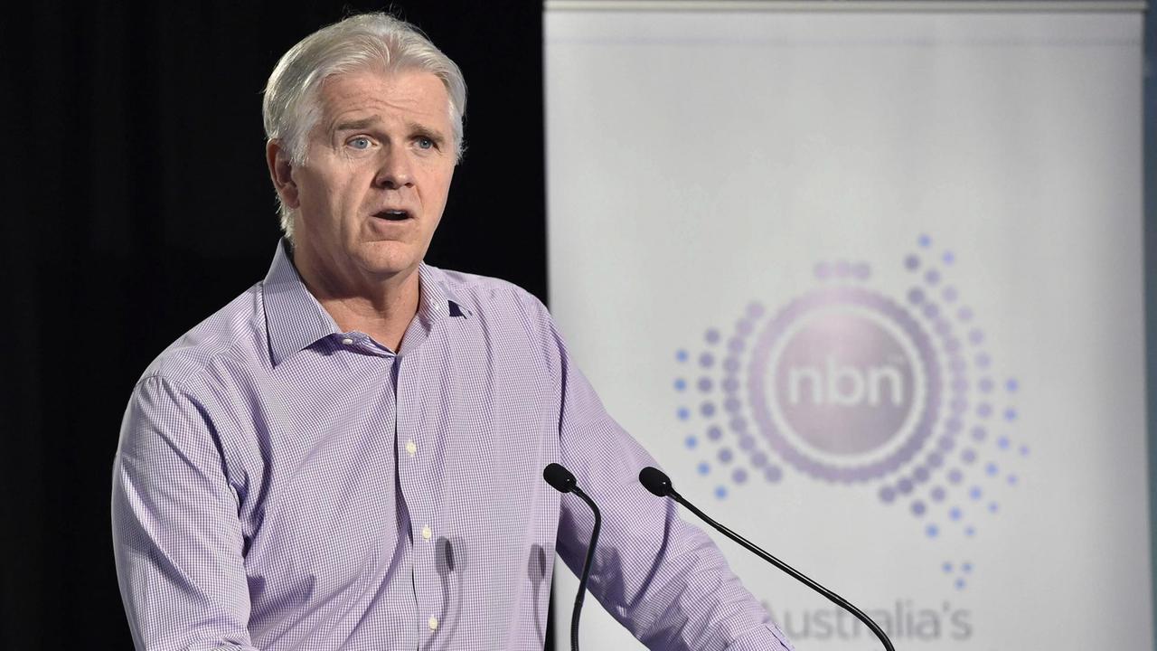 Der Chef von NBN, Bill Morrow, präsentiert die Zahlen Der Chef von NBN, Bill Morrow, präsentiert die Zahlen