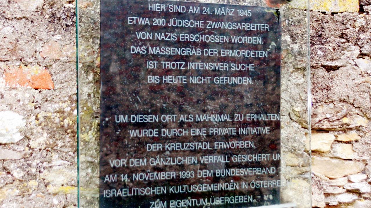 Gedenkstätte in Rechnitz Gedenkstätte in Rechnitz