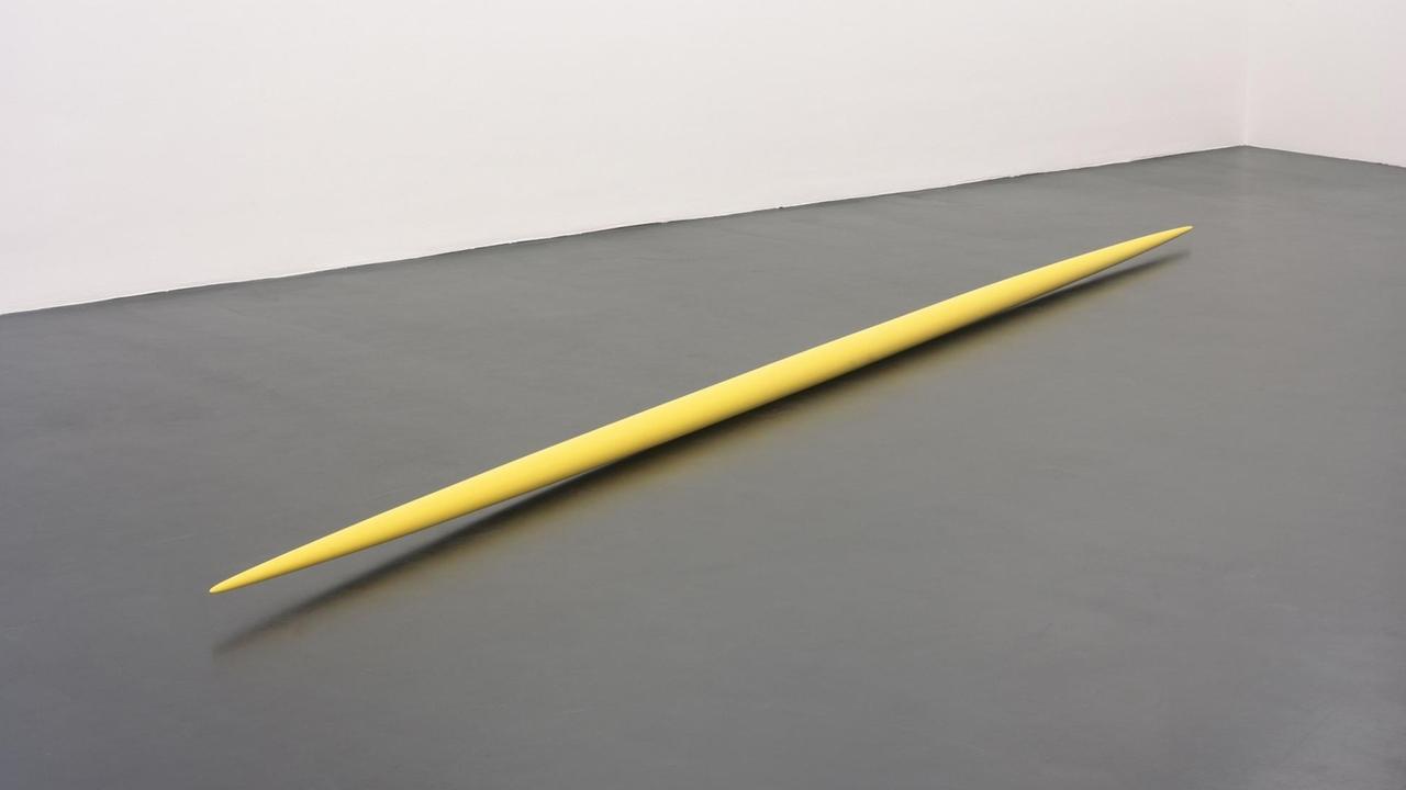 Das Kunstwerk "Gelbes Ellipsoid" von Ina Genzken aus dem Jahr 1976. Das Kunstwerk "Gelbes Ellipsoid" von Ina Genzken aus dem Jahr 1976.