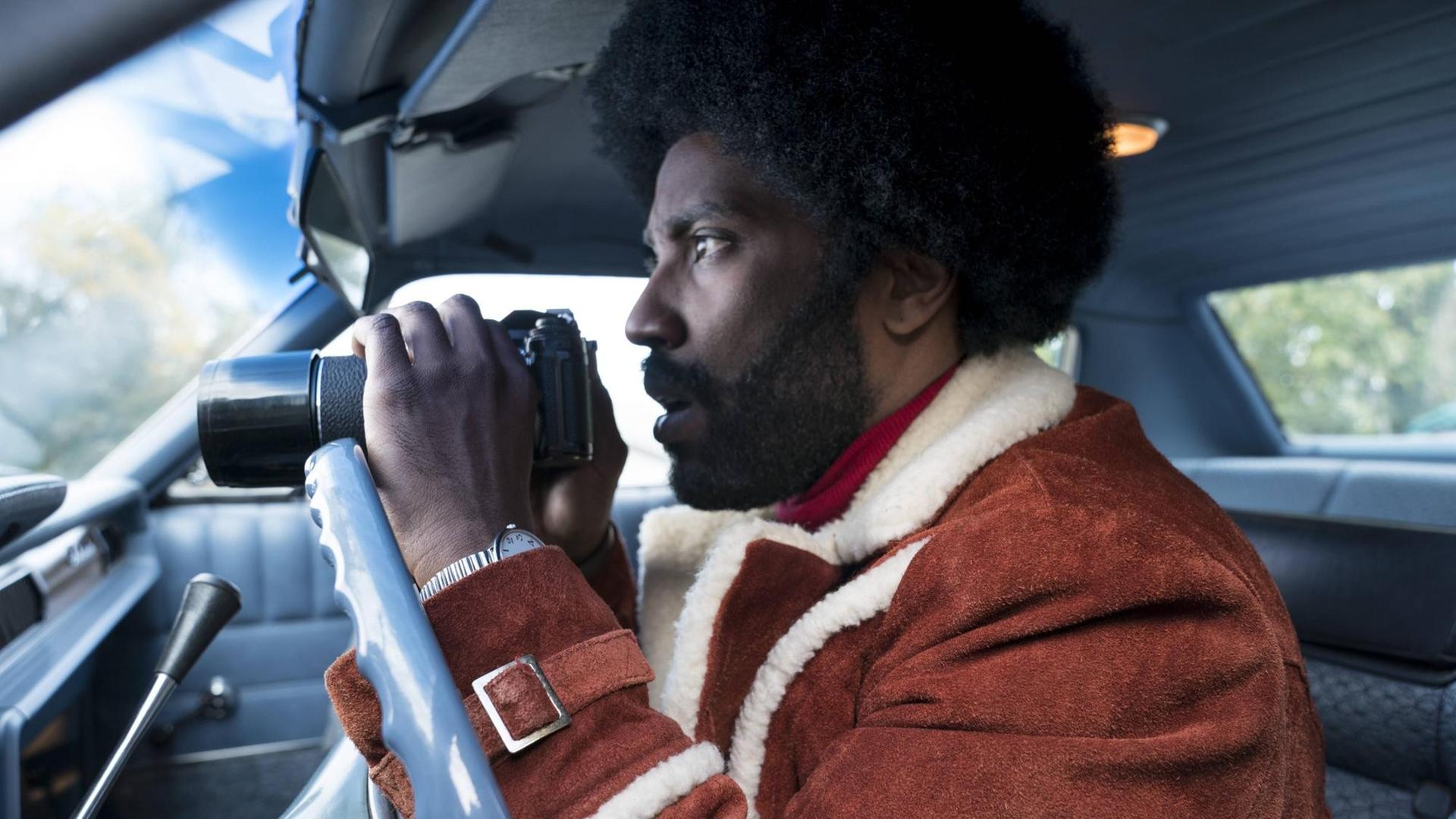 John David Washington als verdeckter Ermittler Ron Stallworth in Spike Lees neuer Film "BlacKkKlansman" John David Washington als verdeckter Ermittler Ron Stallworth in Spike Lees neuer Film "BlacKkKlansman"