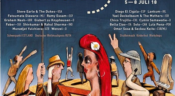 Das Plakat des Rudolstadt-Festivals 2018 Das Plakat des Rudolstadt-Festivals 2018