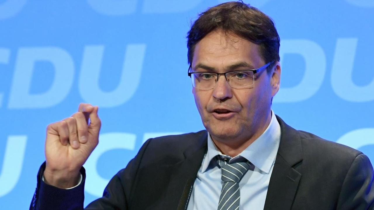 06.03.2019, Nordrhein-Westfalen, Lennestadt: Peter Liese, Spitzenkandidat der NRW-CDU für die Europawahl
