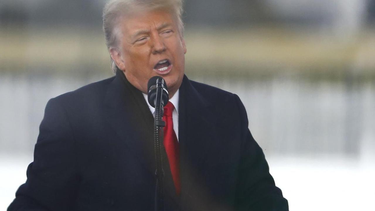 US-Präsident Donald Trump spricht zu seinen Anhängern US-Präsident Donald Trump spricht zu seinen Anhängern