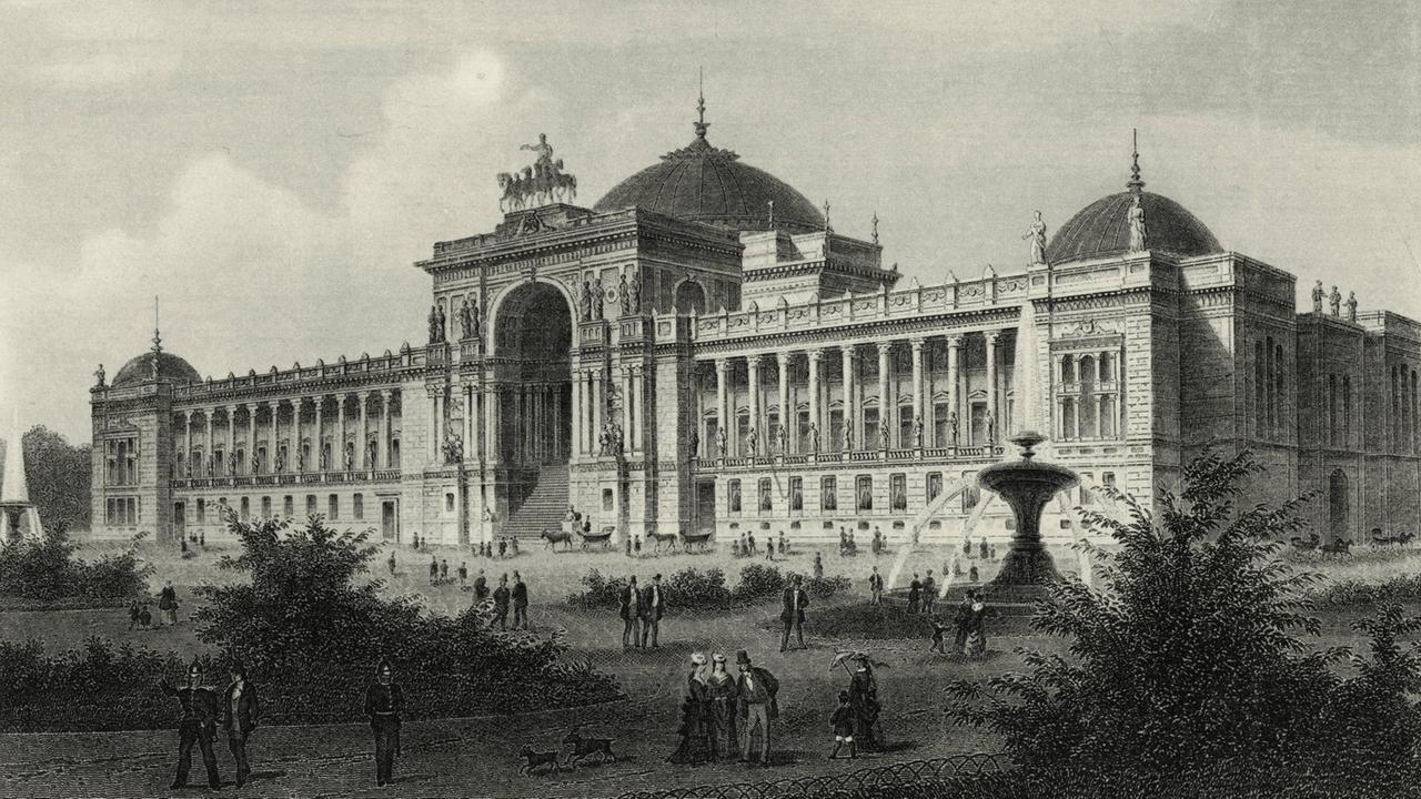 Der Siegerentwurf für das Reichstagsgebäude des Architekten Ludwig Bohnstedt. Der Siegerentwurf für das Reichstagsgebäude des Architekten Ludwig Bohnstedt.