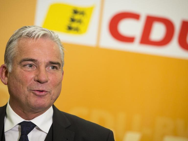 Der Landesvorsitzende der CDU in Baden-Württemberg, Thomas Strobl, am 30.03.2016 in Stuttgart.