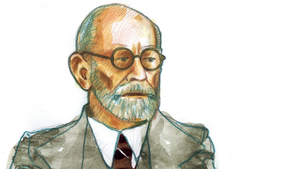 Porträt des Psychiaters Sigmund Freud, der als einer der Erfinder der Psychoanalyse gilt. Porträt des Psychiaters Sigmund Freud, der als einer der Erfinder der Psychoanalyse gilt.