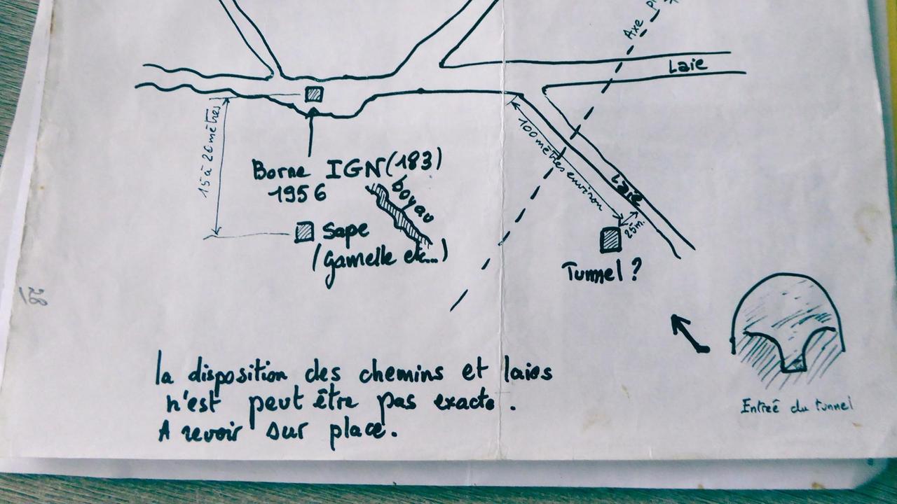 Lageplan des "Todestunnels". Lageplan des "Todestunnels".