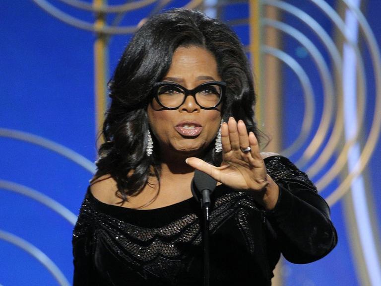 Oprah Winfrey hält bei der Golden-Globes-Verleihung eine bewegende Rede (7. Januar 2018).