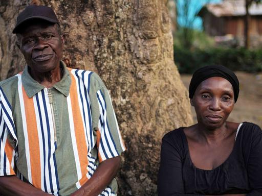 Die Ebola-Überlebende Comfort und ihr Mann, Liberia