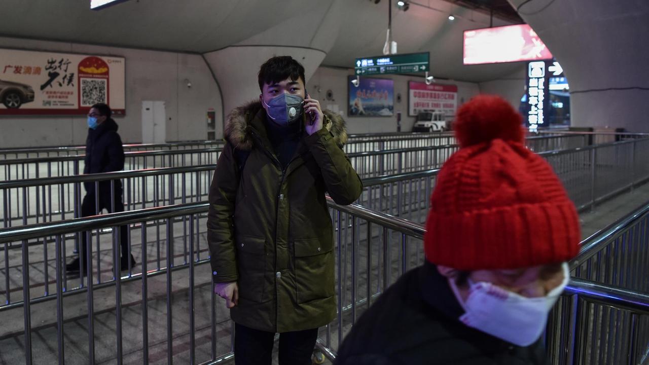 Der Bahnhof von Wuhan ist wegen des Ausbruch des Coronavirus gesperrt. Der Bahnhof von Wuhan ist wegen des Ausbruch des Coronavirus gesperrt.
